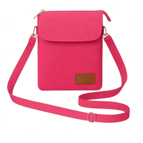 Mini Bolsa Transversal de Nylon Personalizada - 19 x 13,5 cm 