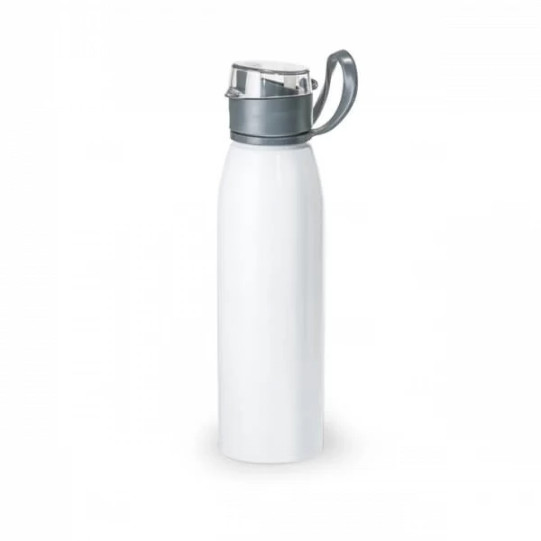 Garrafa de Alumínio 650ml com Tampa Retrátil Personalizada 