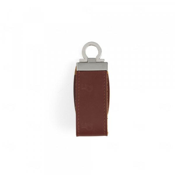 Pen Drive de Couro Sintético Personalizado 