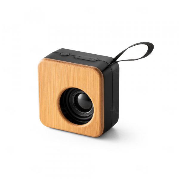 Caixa de Som Personalizada Portátil c/ Bambu