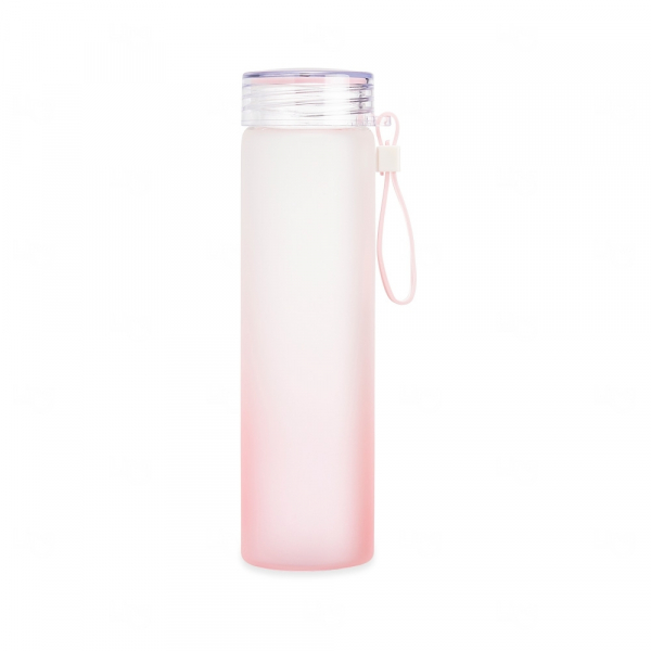 Garrafa de Vidro Jateada Personalizada - 450ml 