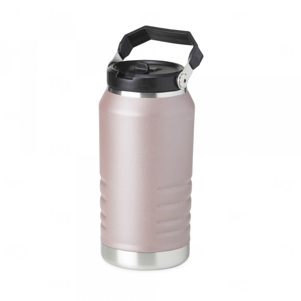 Garrafa Térmica Inox 1,1L com Alça e Bico Flip Personalizada 