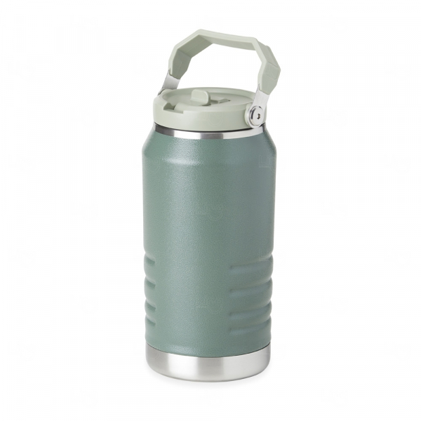 Garrafa Térmica Inox 1,1L com Alça e Bico Flip Personalizada 