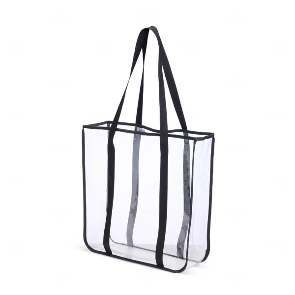 Sacola Transparente em PVC Personalizada - 40 x 36,3 cm 