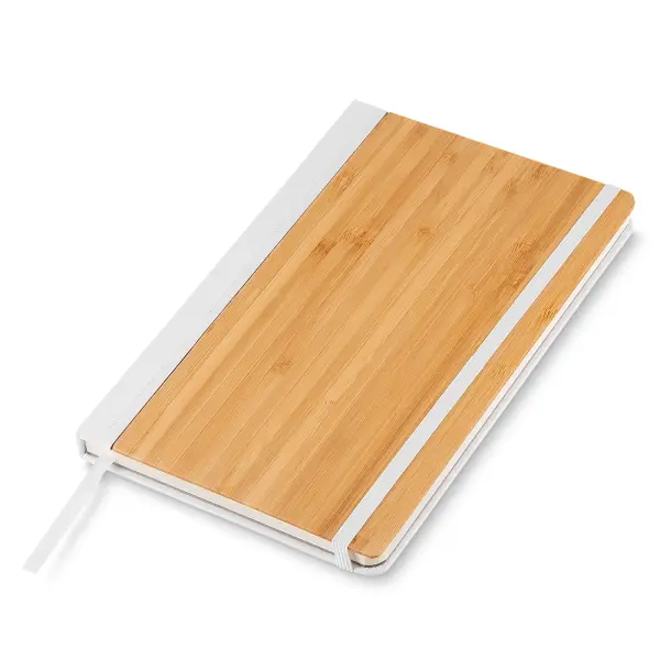 Caderno A5 Capa em Bambu e PU Personalizado 