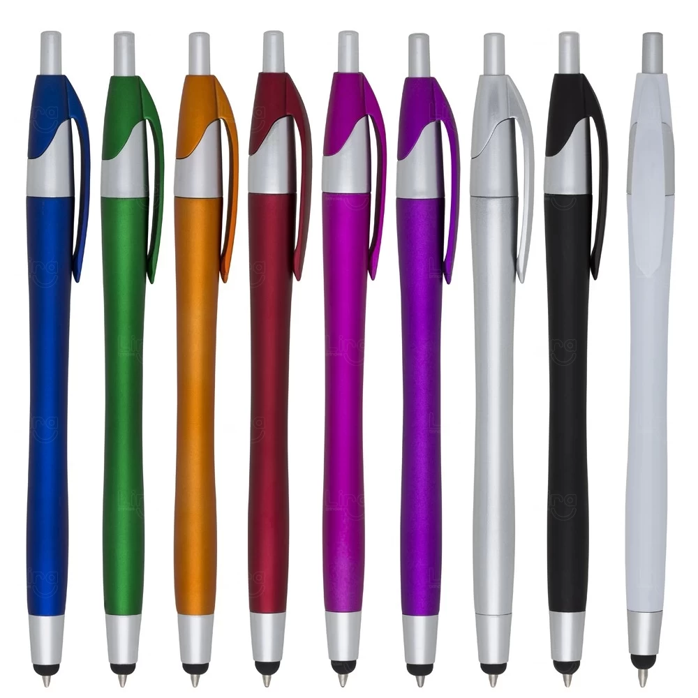 Caneta Plástica Touch Personalizada 