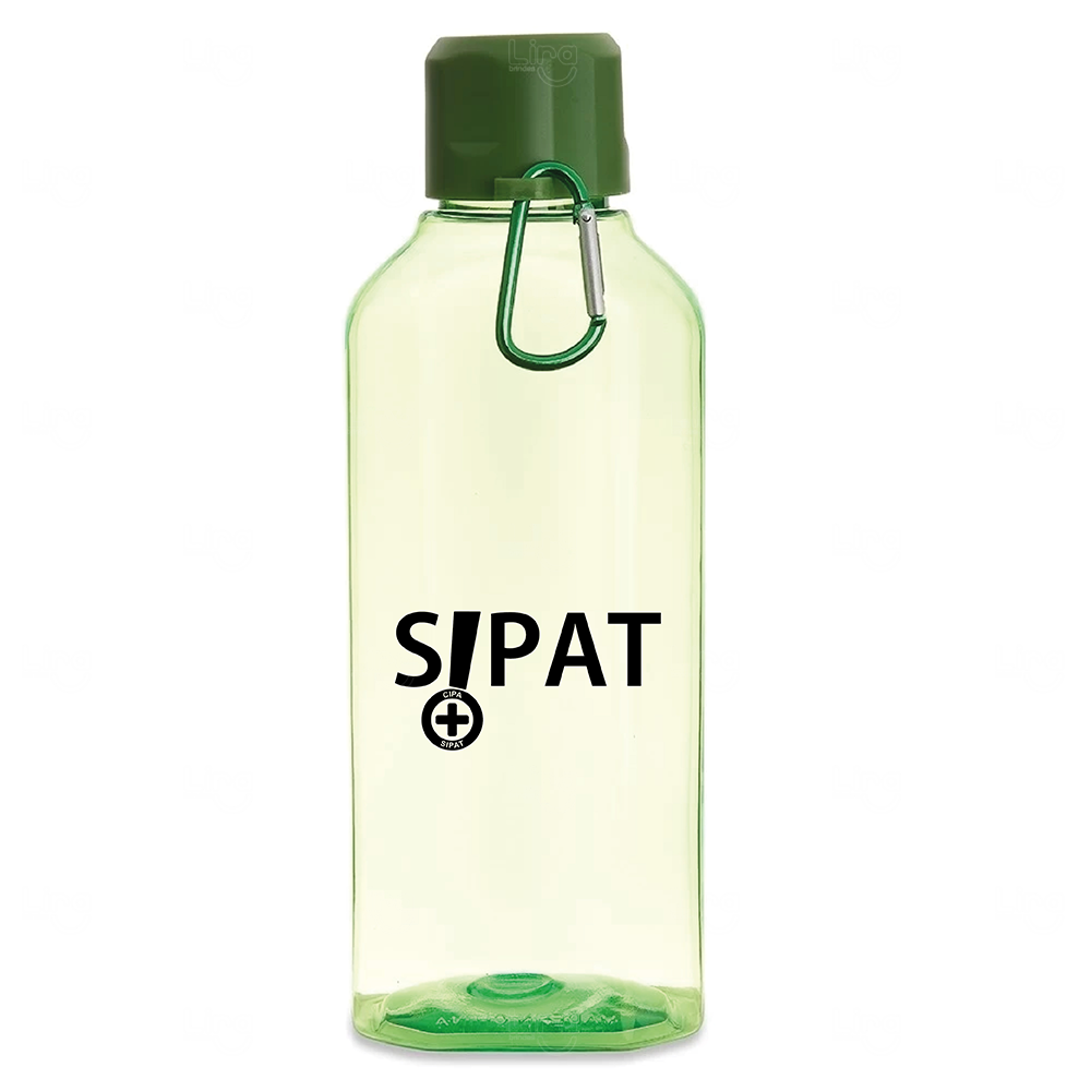 Garrafa de Plástico 730ml com Mosquetão Personalizada 