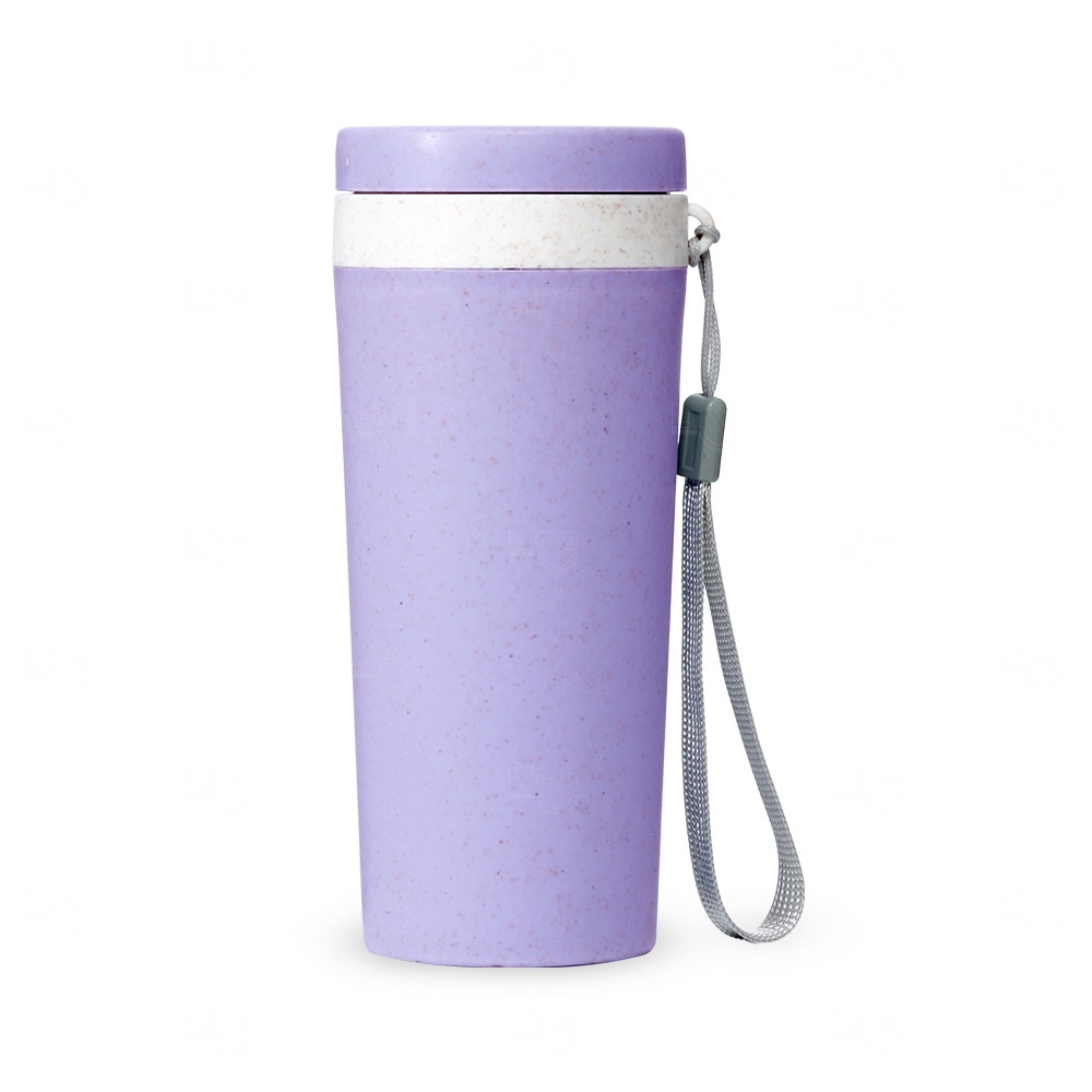 Copo Fibra de Bambu 350ml Isotérmico Personalizado Roxo