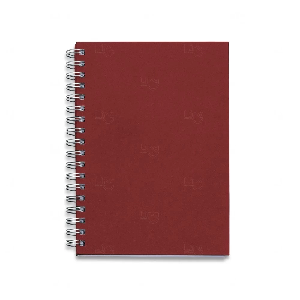 Caderno Capa Kraft Colorida Personalizado - 24,2 x 18 cm 