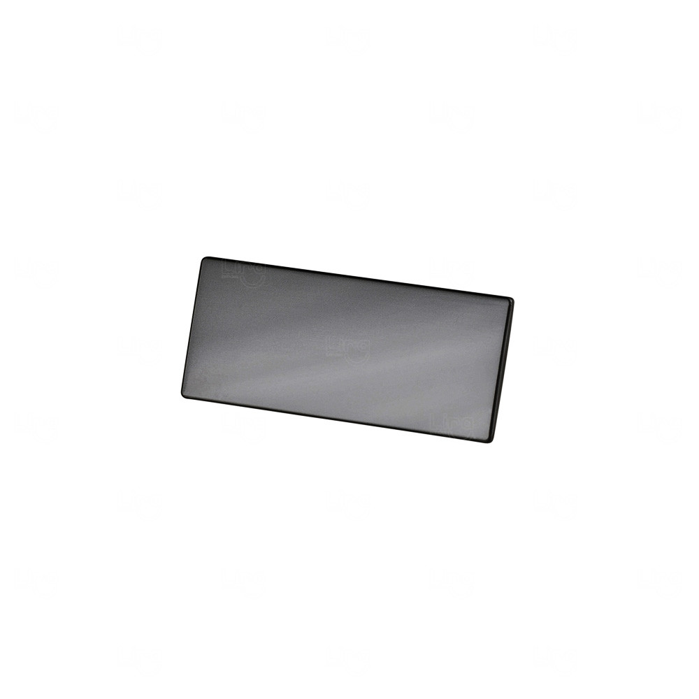 Plaquinha Metálica 4,5 x 2 cm Personalizada Preto