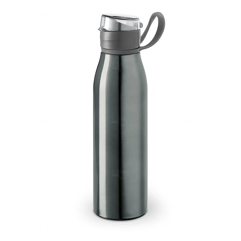 Garrafa de Alumínio 650ml com Tampa Retrátil Personalizada 