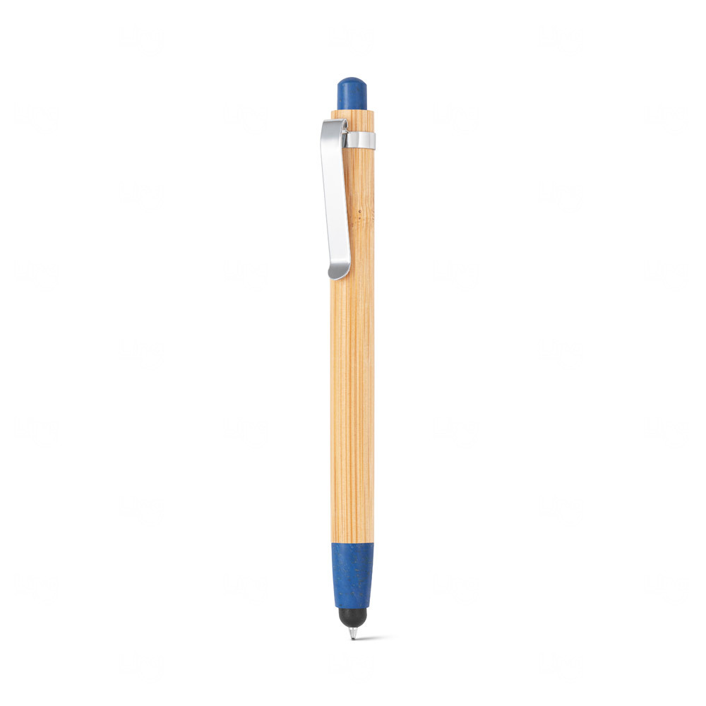 Caneta em Bambu com Touch Personalizada 