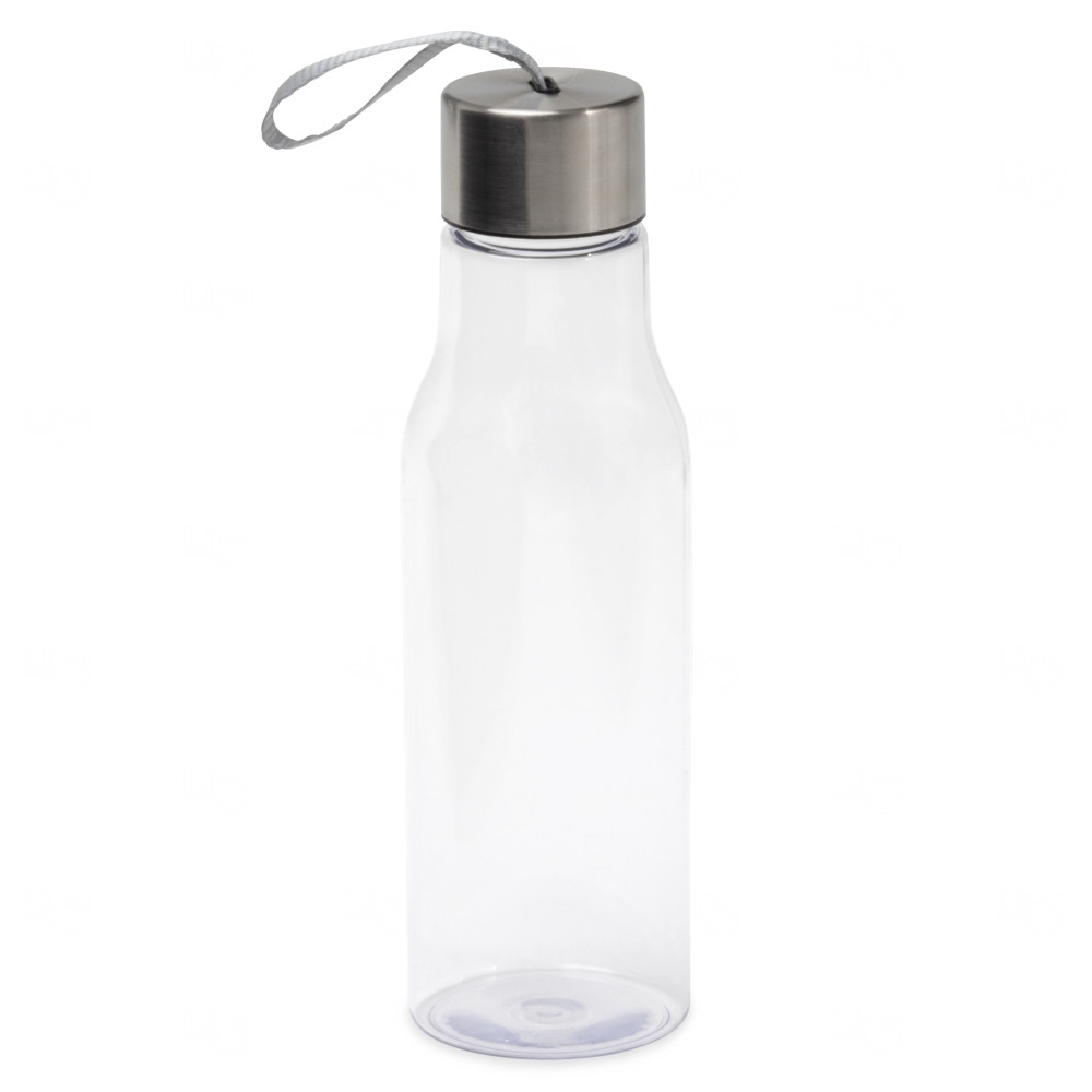 Garrafa Plástica 600ml com Tampa de Alumínio Personalizada 