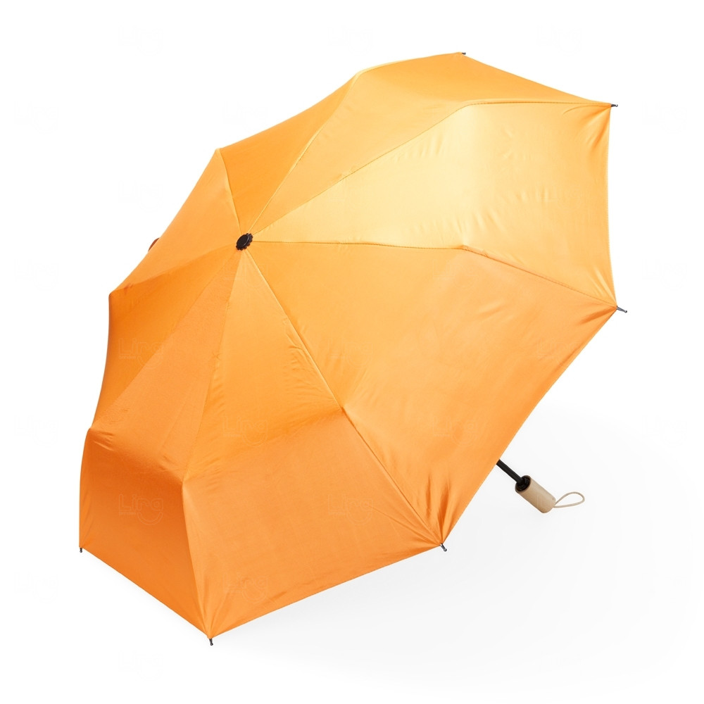 Guarda-Chuva com Proteção UV e Pega de Madeira Personalizado 