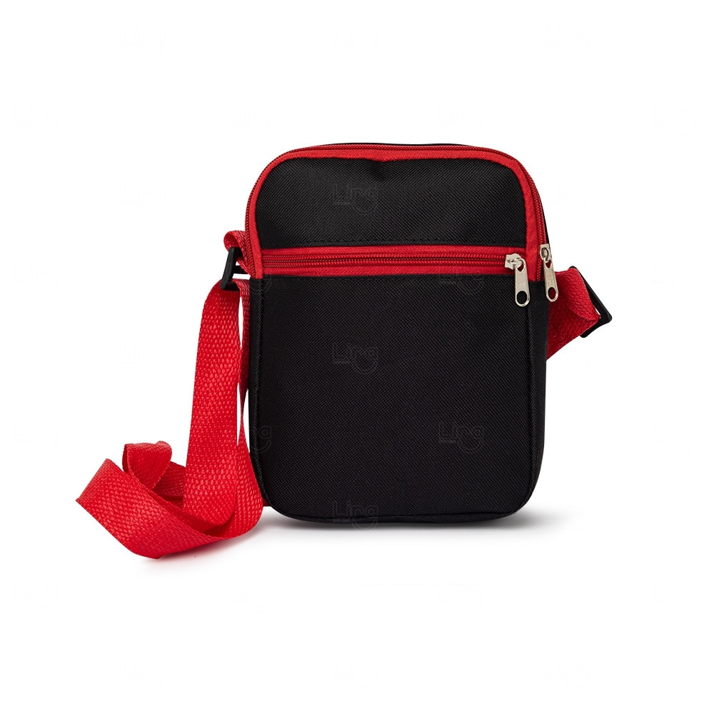 Bolsa de Ombro em Nylon Personalizada Vermelho