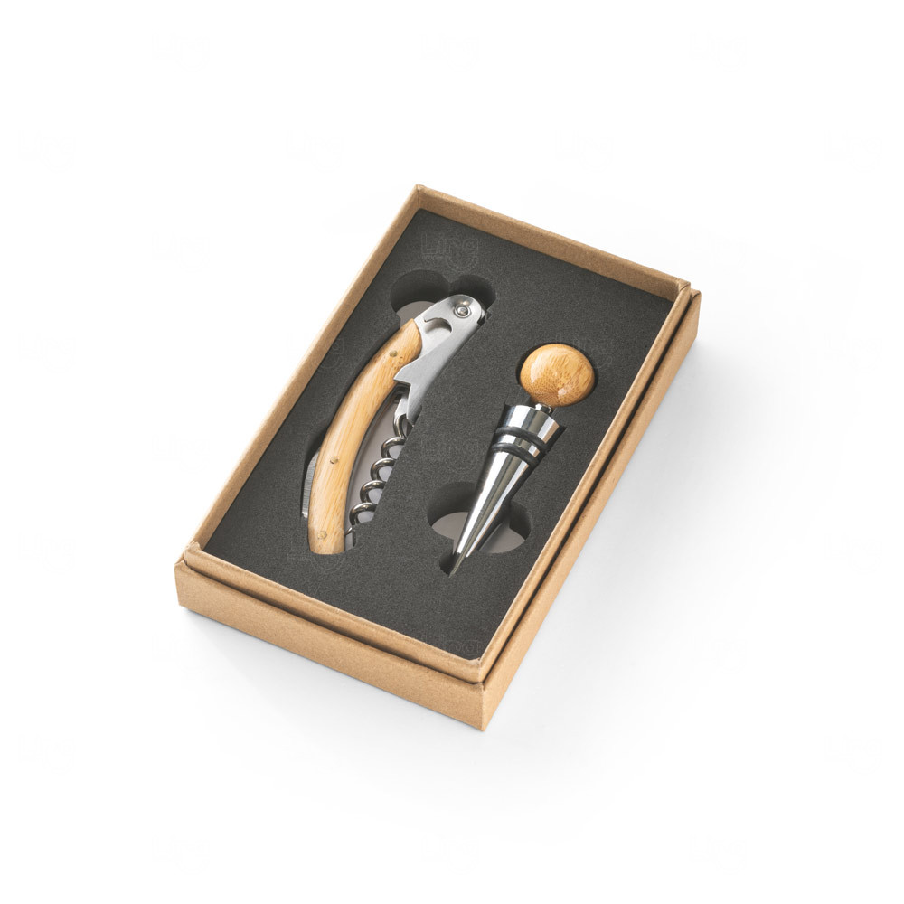 Conjunto de Vinho Personalizado - 2 Peças 