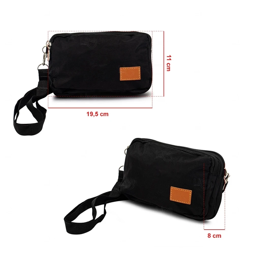 Mini Bolsa Transversal de Nylon Personalizada 
