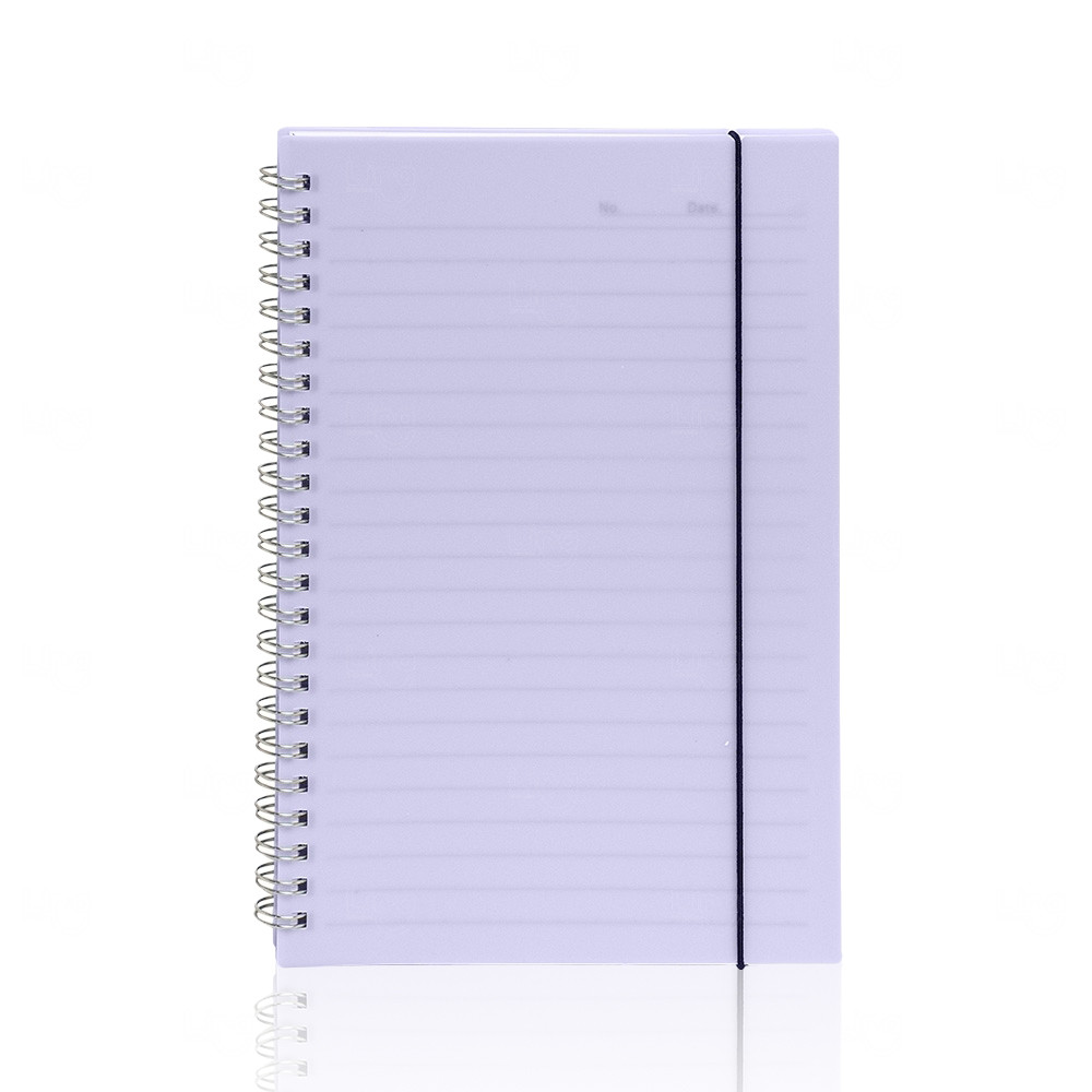 Caderno Personalizado A5 com Capa Plástica - 21 x 15 cm Lilás