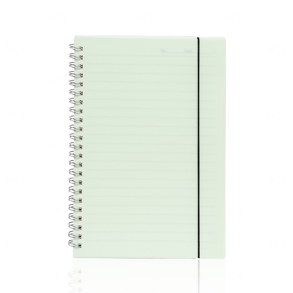 Caderno Personalizado A5 com Capa Plástica - 21 x 15 cm Verde