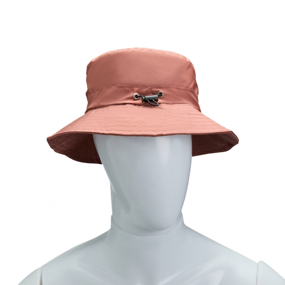 Chapéu Bucket Dobrável Personalizado Marrom