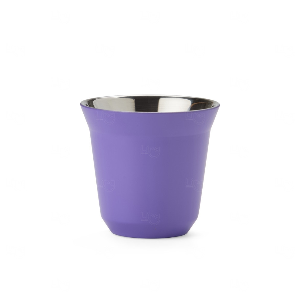 Copo Inox Parede Dupla Personalizado - 80ml 