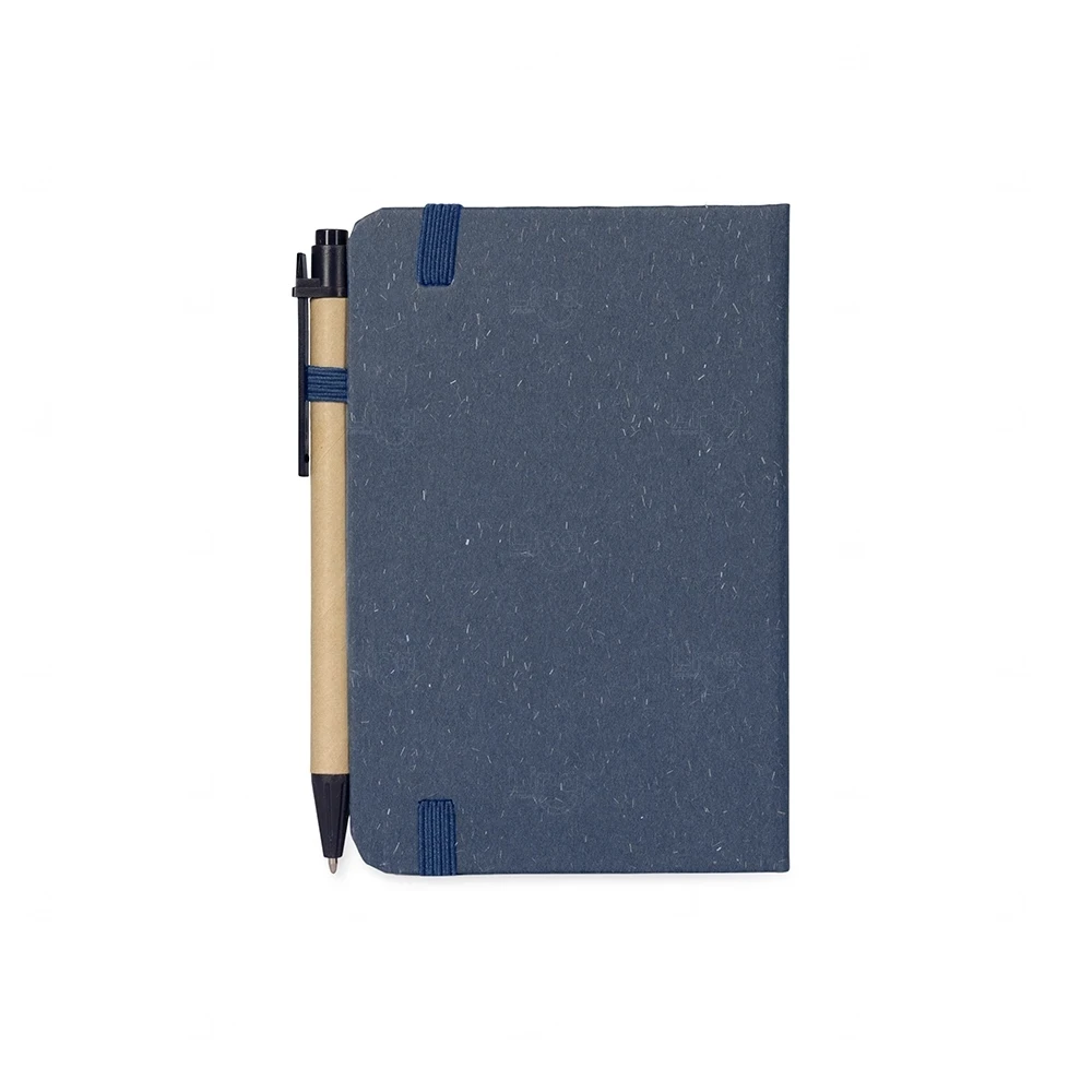 Moleskine em Fibra de Trigo com Caneta Personalizada - 14x9,3cm 