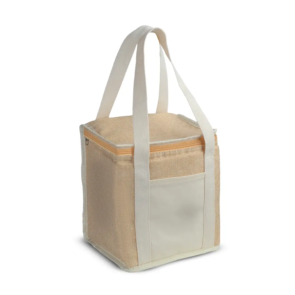 Bolsa Térmica em Algodão e Juta Sintética Personalizada 