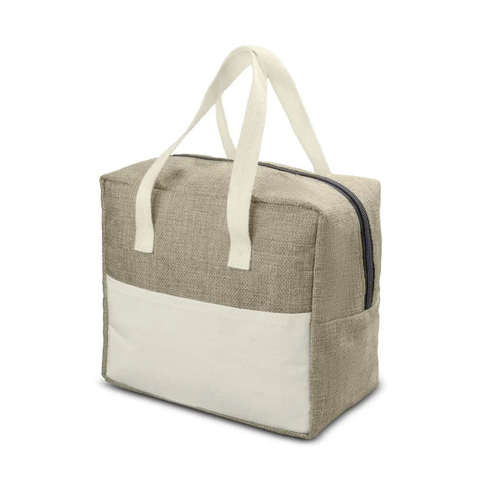 Bolsa Térmica em Linho e Lona Personalizada 