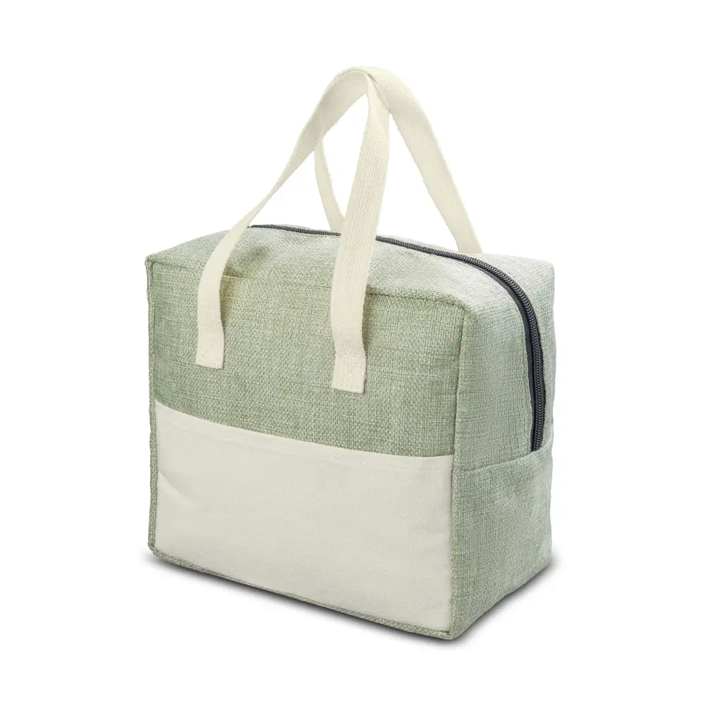 Bolsa Térmica em Linho e Lona Personalizada 