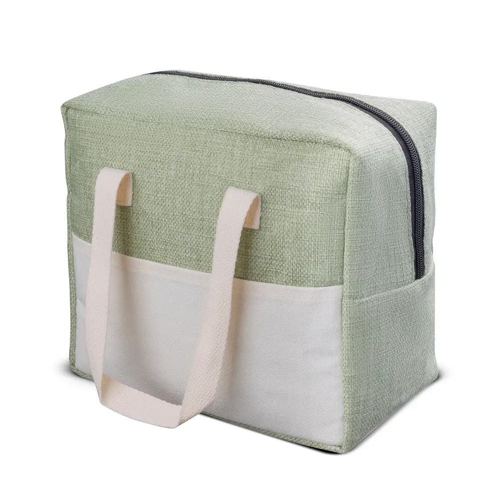 Bolsa Térmica em Linho e Lona Personalizada 