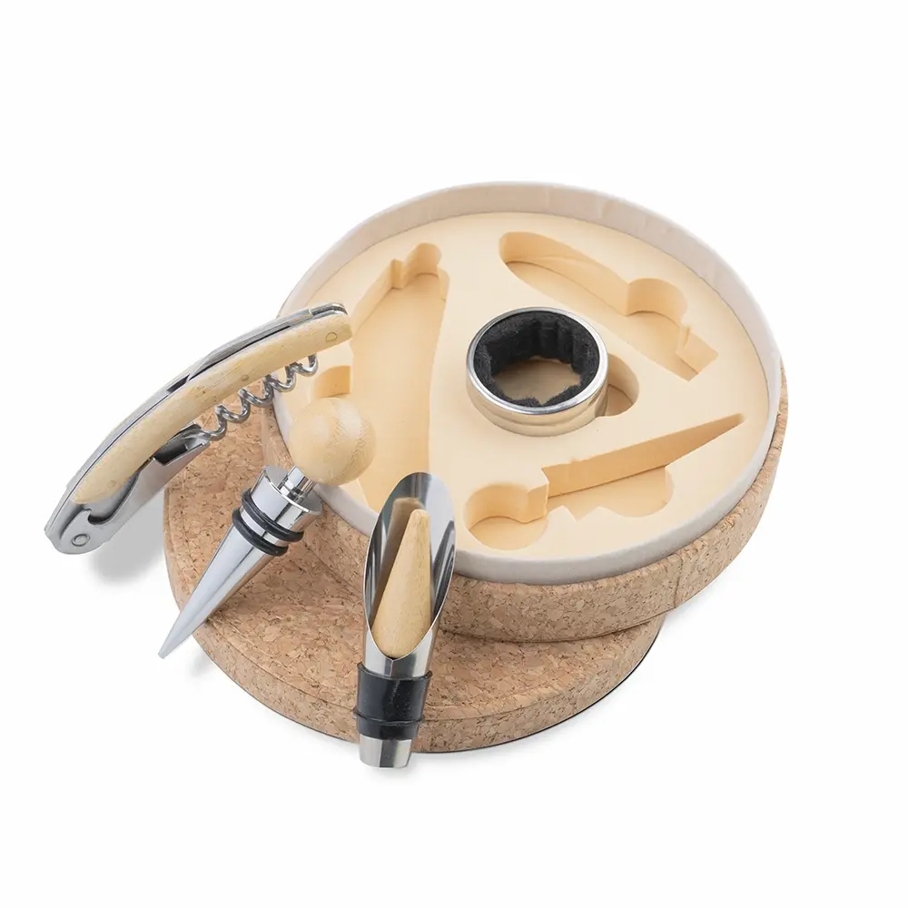 Kit Vinho Cortiça Personalizado 